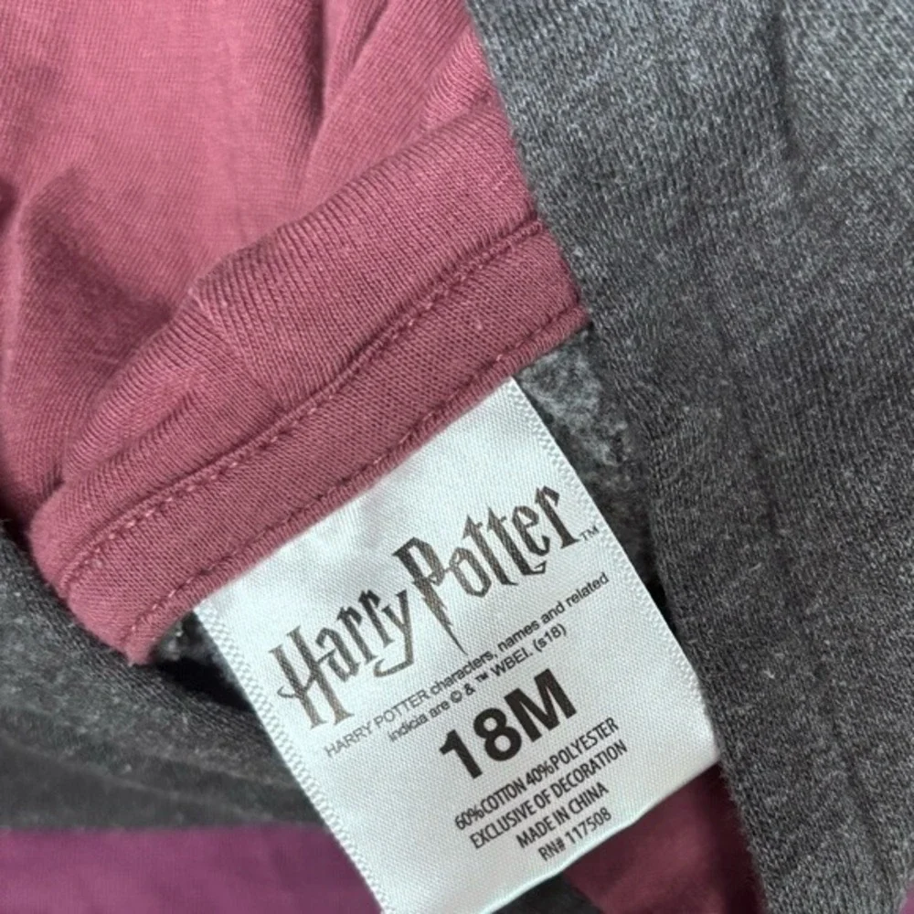 Harry Potter Hoodie Toddler 18M Grey‎ Good Chibi Harry Ron Hermione Hogwarts